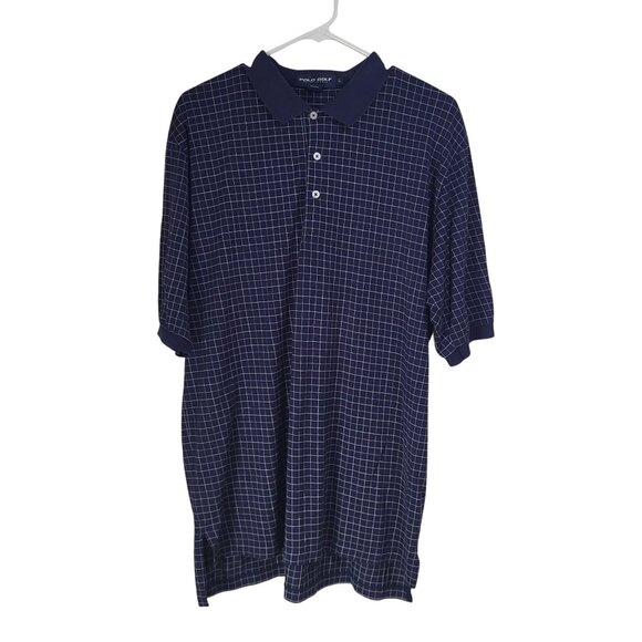 POLO GOLF Ralph Lauren Men's SZ L Polo Shirt Athleisure Navy Blue - Picture 2 of 7